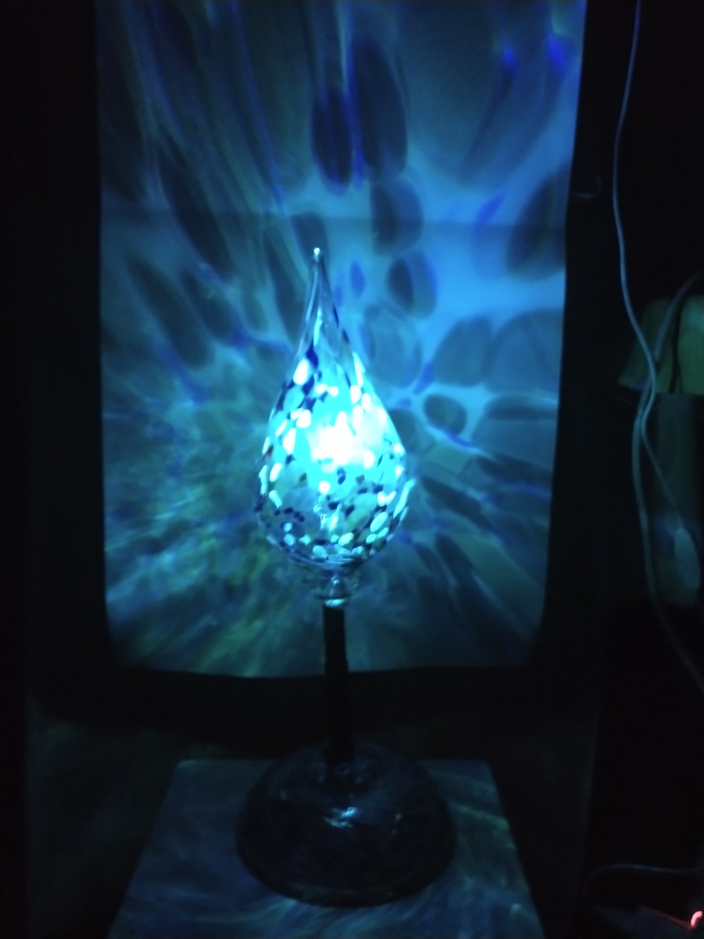 Night lights handblown glass table top night lights mood lighting