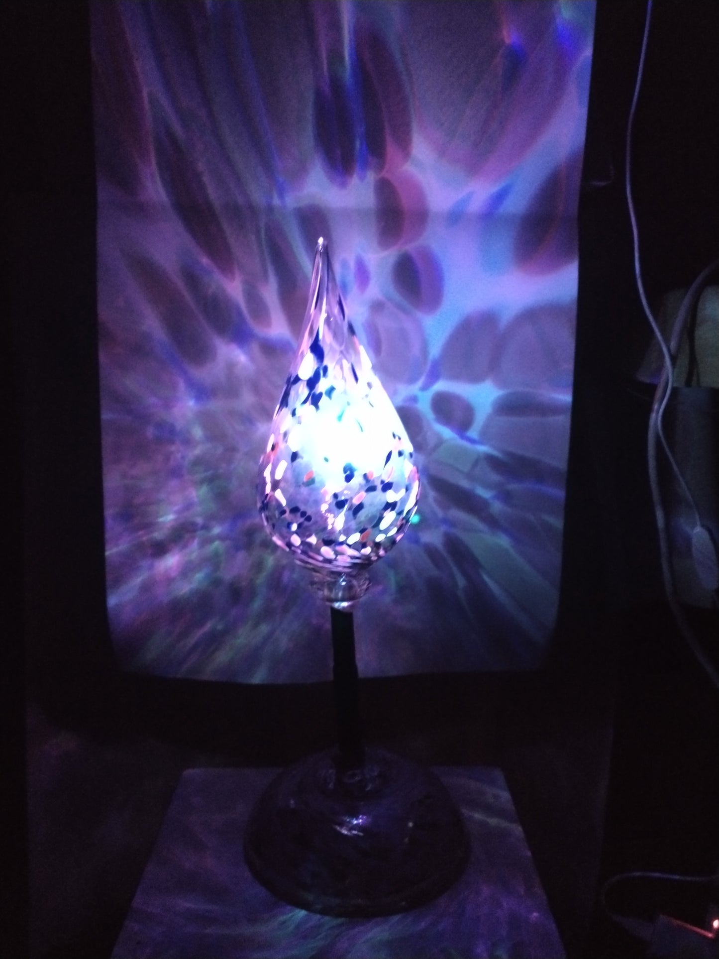 Night lights handblown glass table top night lights mood lighting