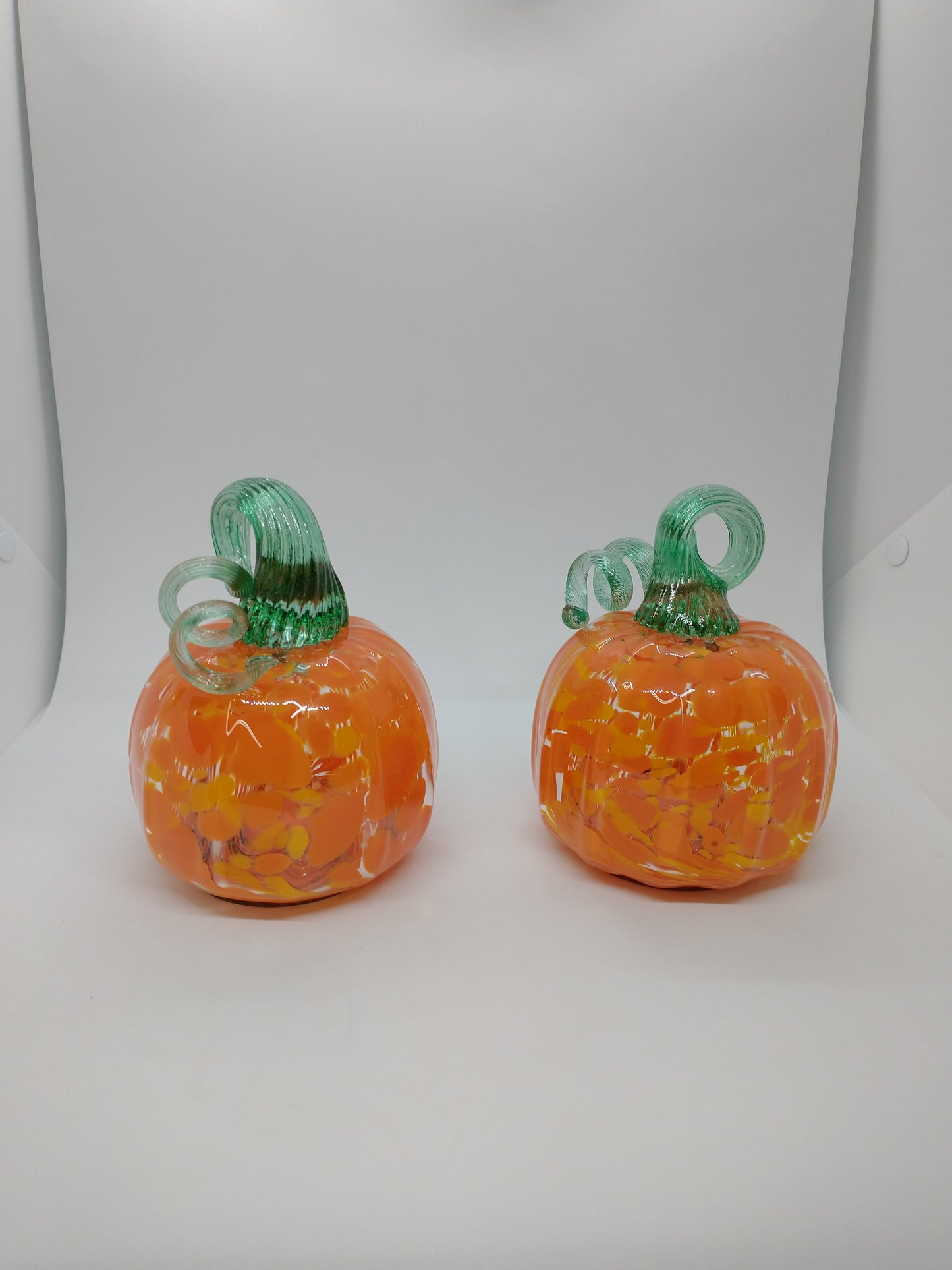 Single Light up Glass pumpkin Hand Blown Glass Pumpkin fall squash pumpkins the pumpkin store