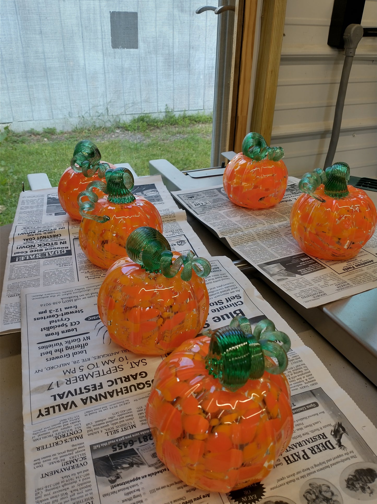 Glass pumpkin Hand Blown Glass Pumpkin fall squash pumpkins the pumpkin store