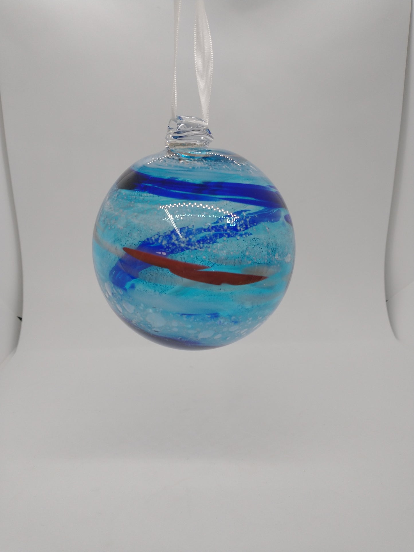 SMALL Ornament suncatcher Glass Memorials Hand Blown Glass Memories Cremation Memorials Ashes