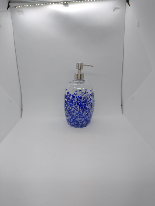 Glass Soap dispenser hand blown glass soap pump lotion dispenser kitchen bathroom liquid soap