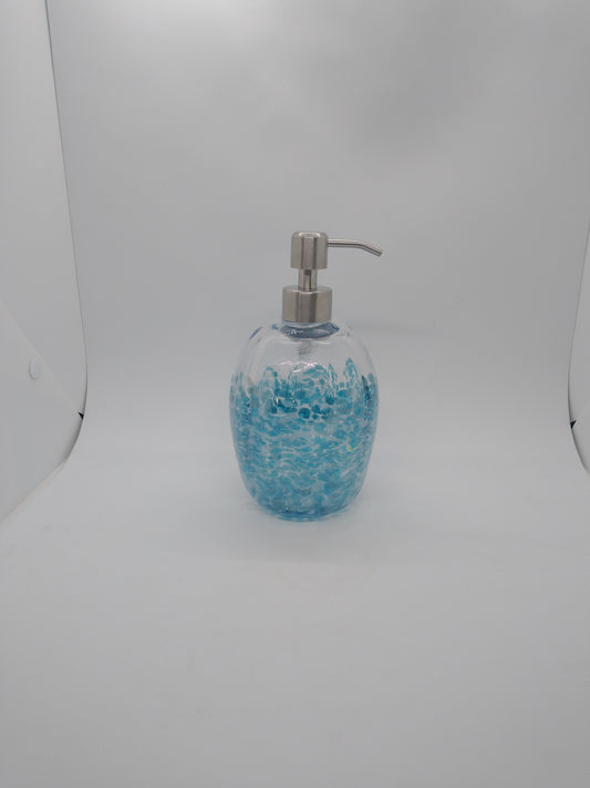 Soap Pump glass Soap dispenser hand blown glass soap pump lotion dispenser kitchen bathroom liquid soap