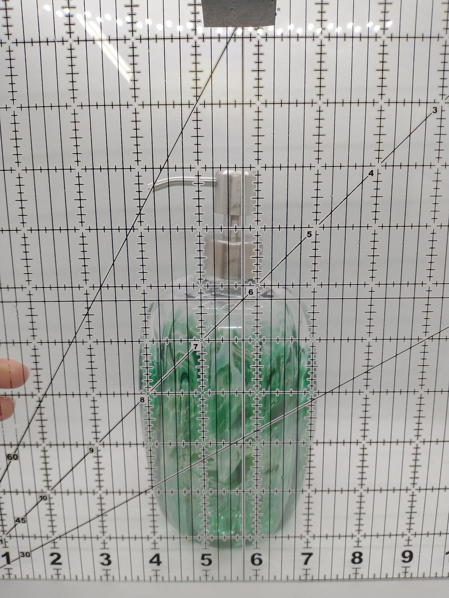 Hand blown Glass soap pump Soap dispenser hand blown glass soap pump lotion dispenser kitchen bathroom liquid soap