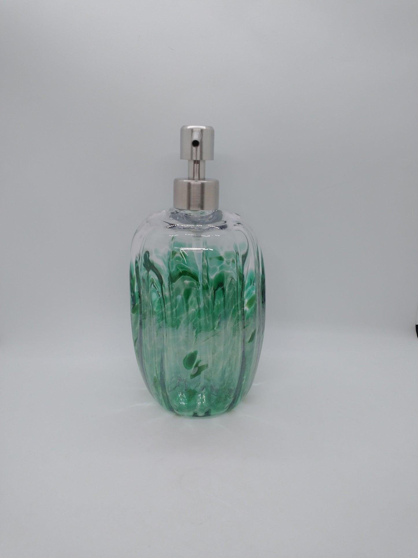 Hand blown Glass soap pump Soap dispenser hand blown glass soap pump lotion dispenser kitchen bathroom liquid soap