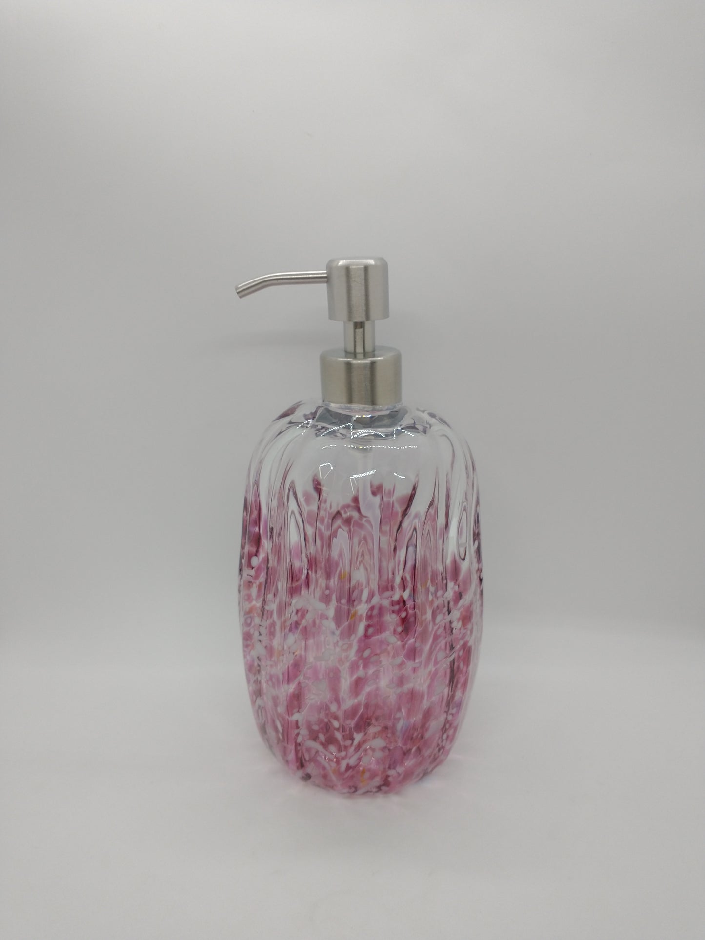 Hand blown Glass soap pump Soap dispenser hand blown glass soap pump lotion dispenser kitchen bathroom liquid soap