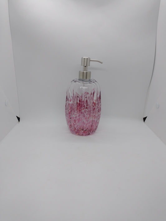 Hand blown Glass soap pump Soap dispenser hand blown glass soap pump lotion dispenser kitchen bathroom liquid soap