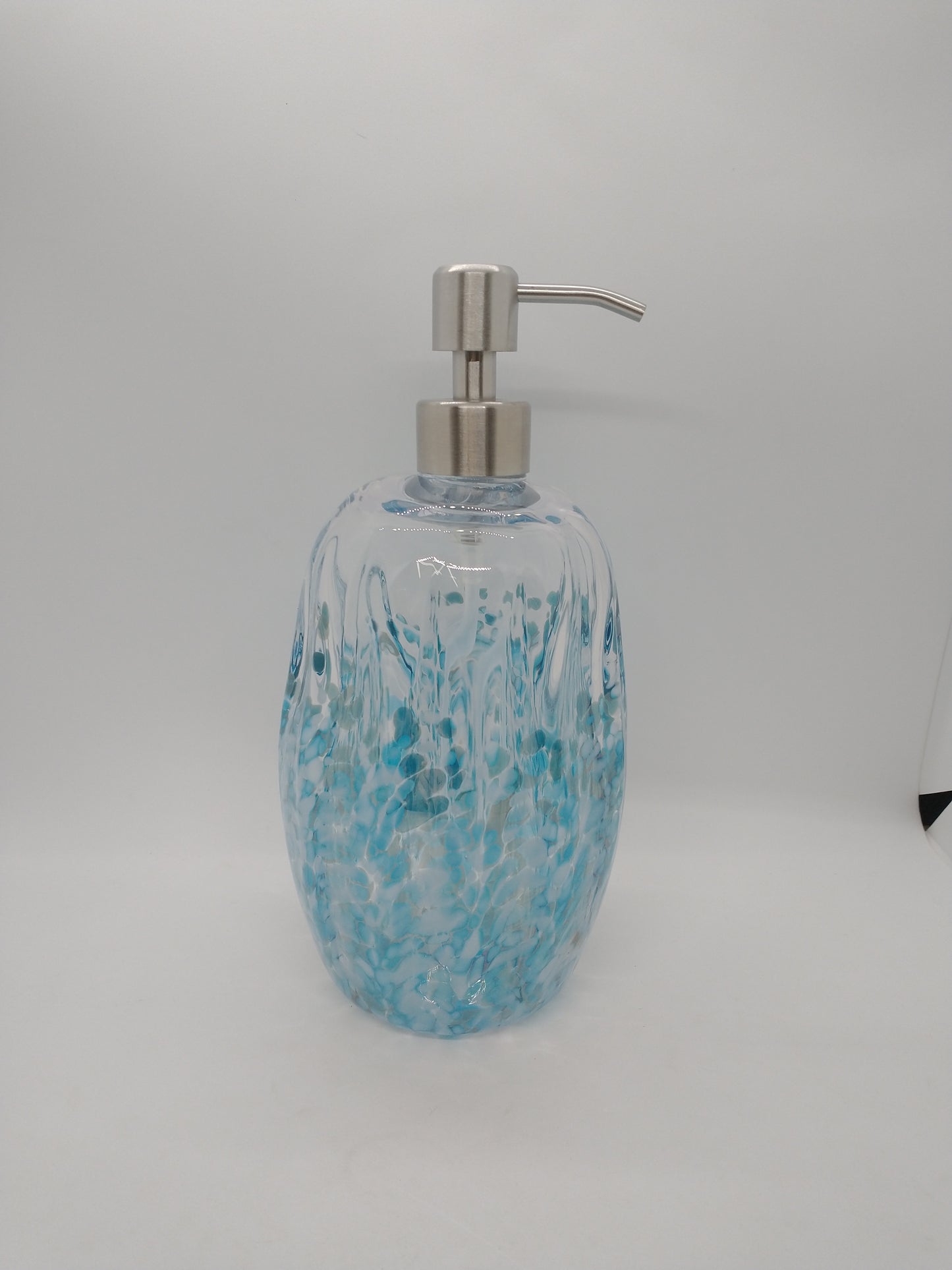 Hand blown Glass soap pump Soap dispenser hand blown glass soap pump lotion dispenser kitchen bathroom liquid soap