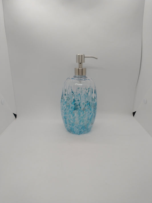 Hand blown Glass soap pump Soap dispenser hand blown glass soap pump lotion dispenser kitchen bathroom liquid soap