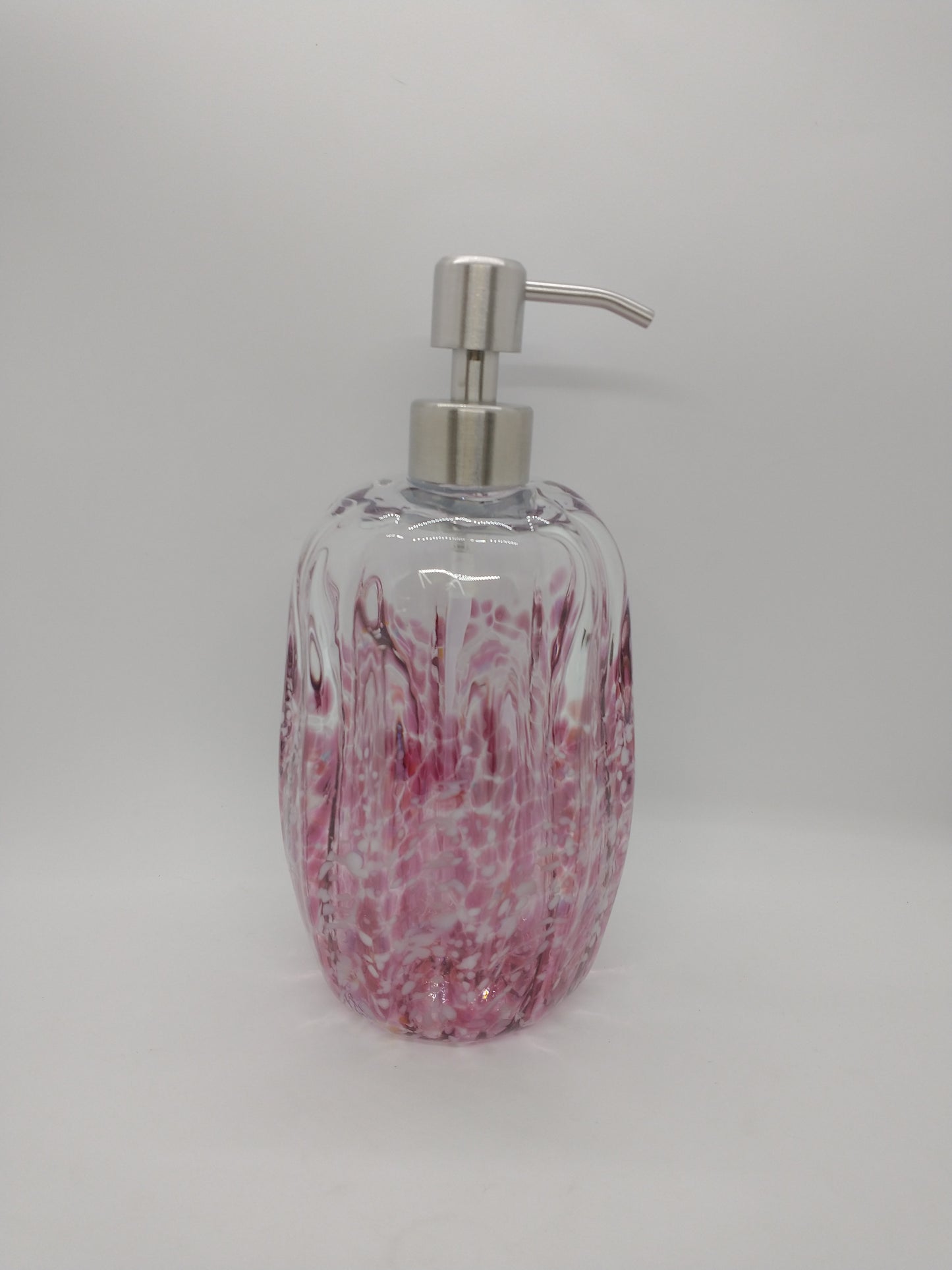 Hand blown Glass soap pump Soap dispenser hand blown glass soap pump lotion dispenser kitchen bathroom liquid soap