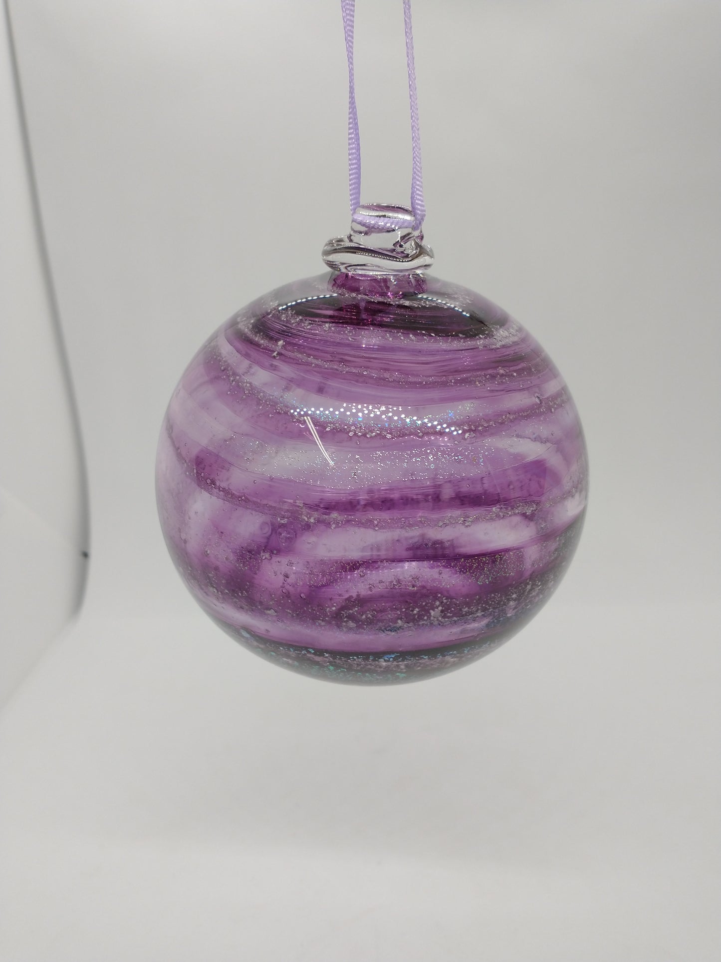 SMALL Ornament suncatcher Glass Memorials Hand Blown Glass Memories Cremation Memorials Ashes