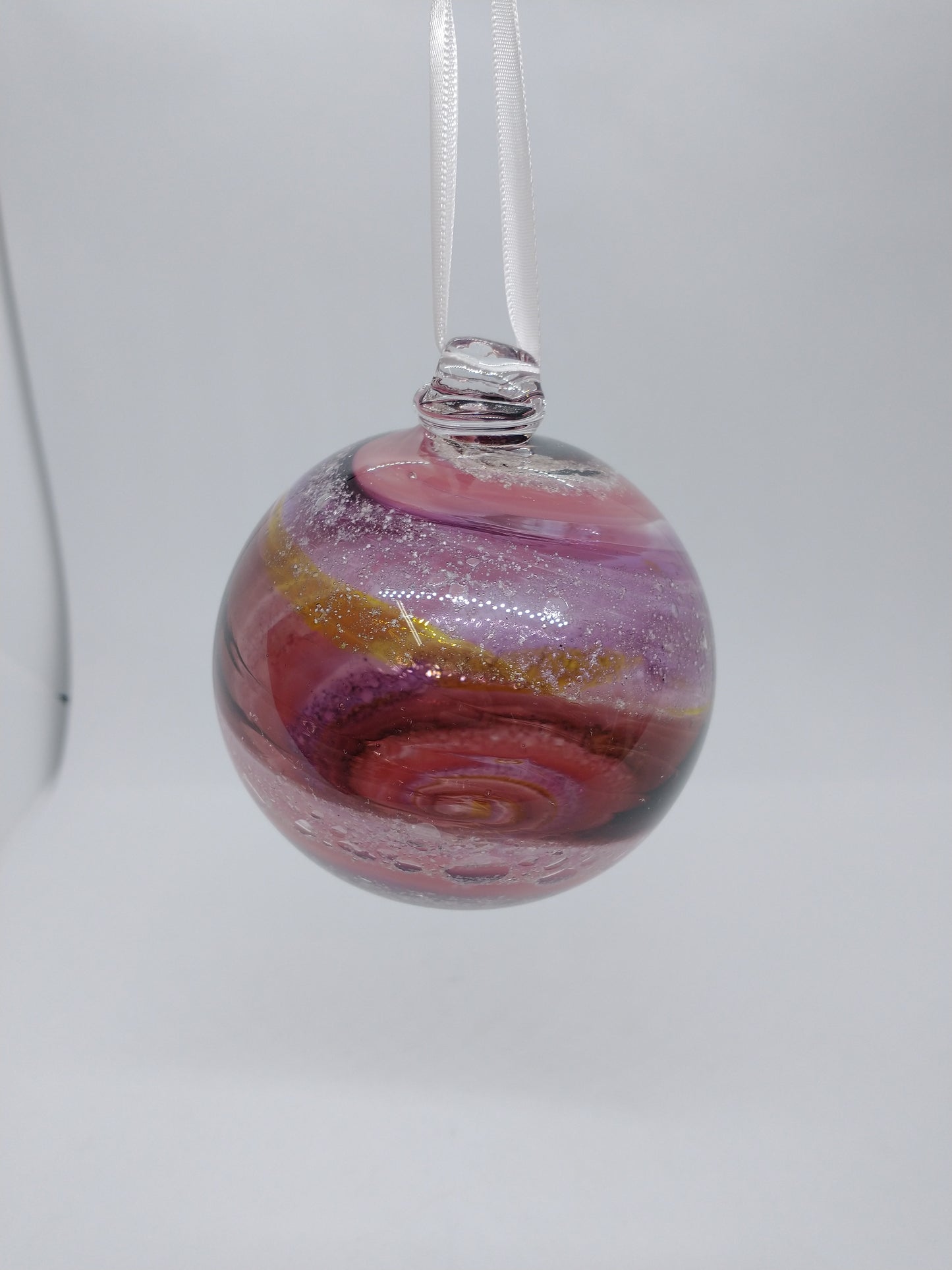 SMALL Ornament suncatcher Glass Memorials Hand Blown Glass Memories Cremation Memorials Ashes