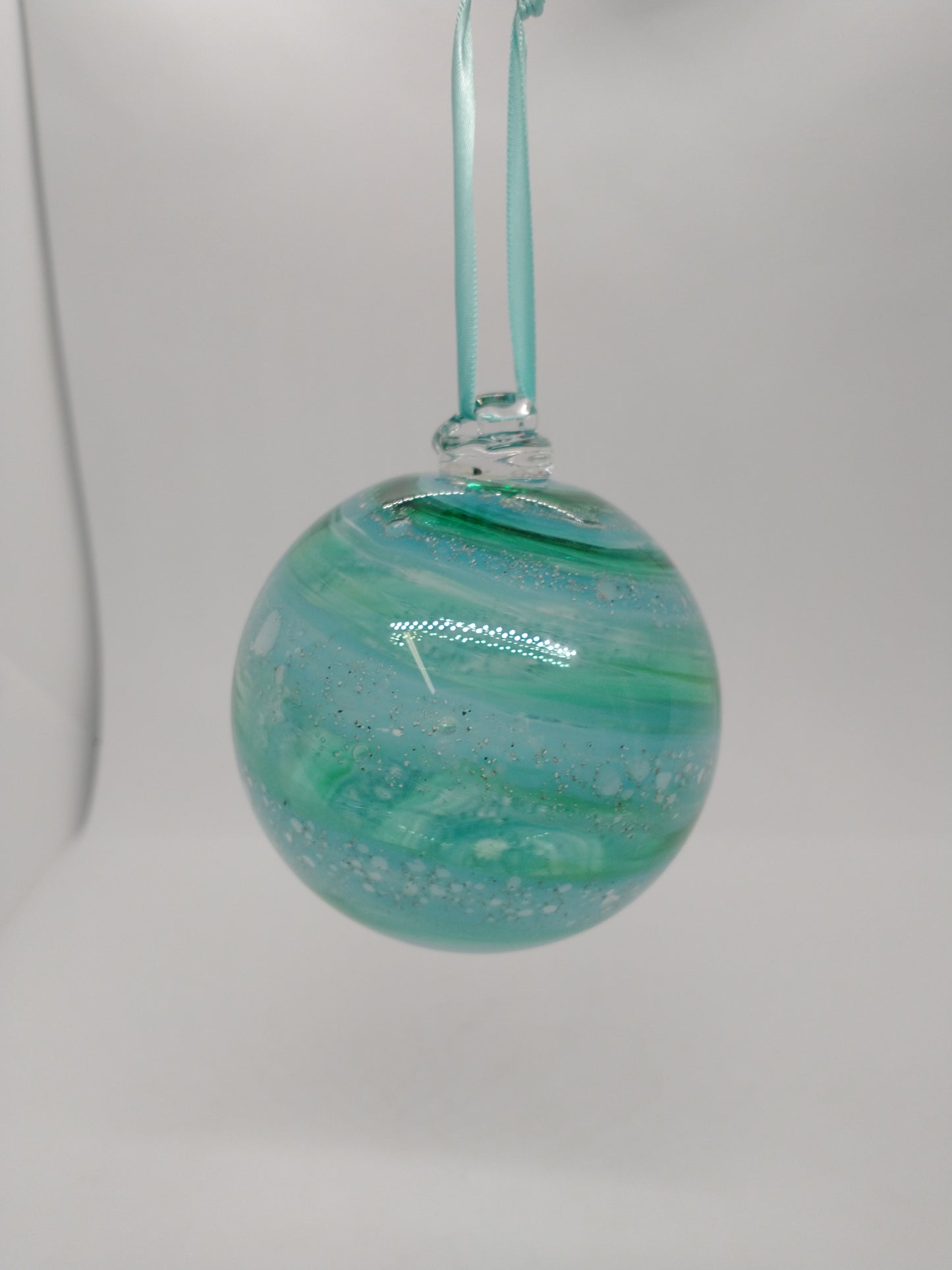 SMALL Ornament suncatcher Glass Memorials Hand Blown Glass Memories Cremation Memorials Ashes