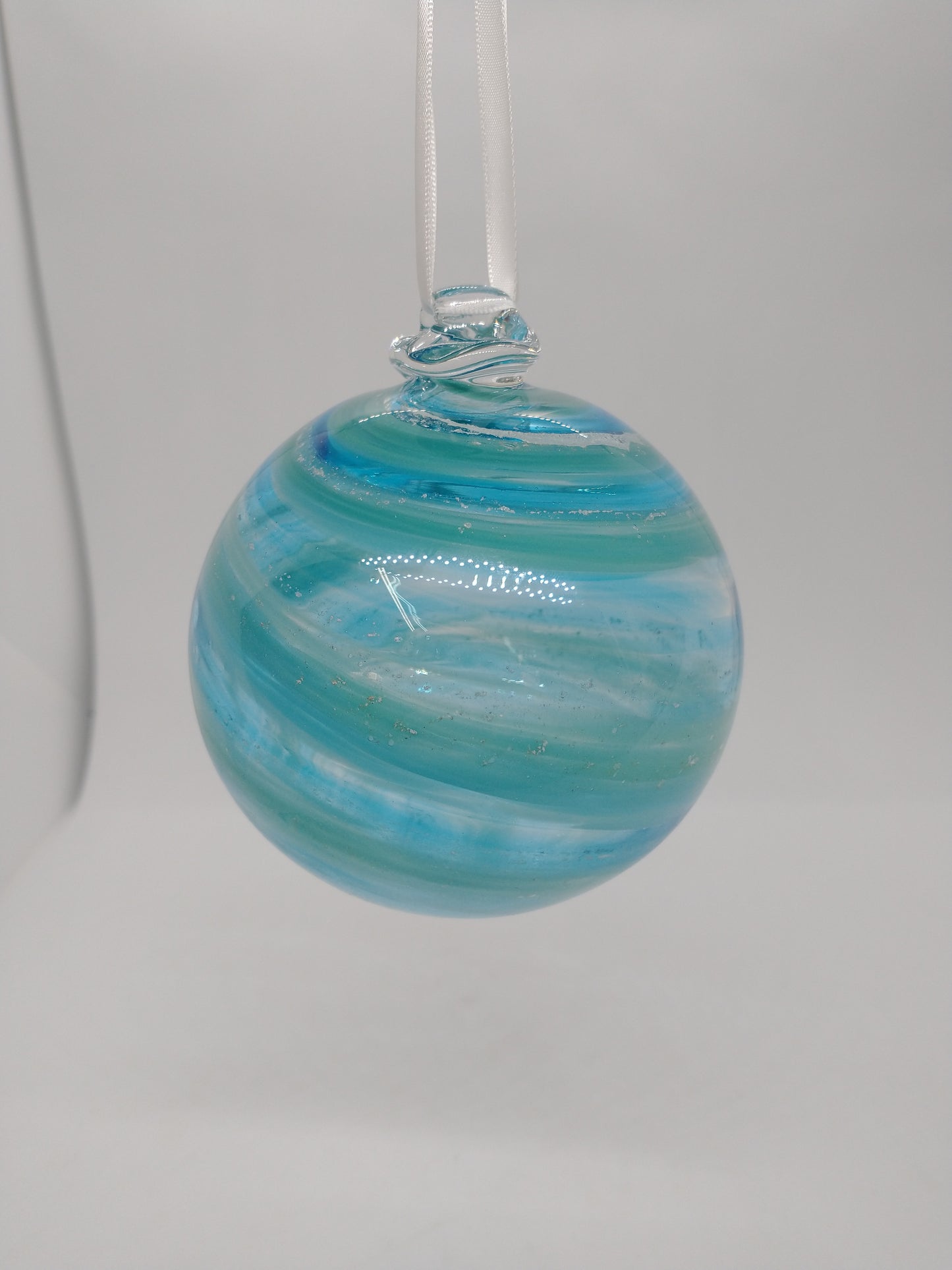 SMALL Ornament suncatcher Glass Memorials Hand Blown Glass Memories Cremation Memorials Ashes