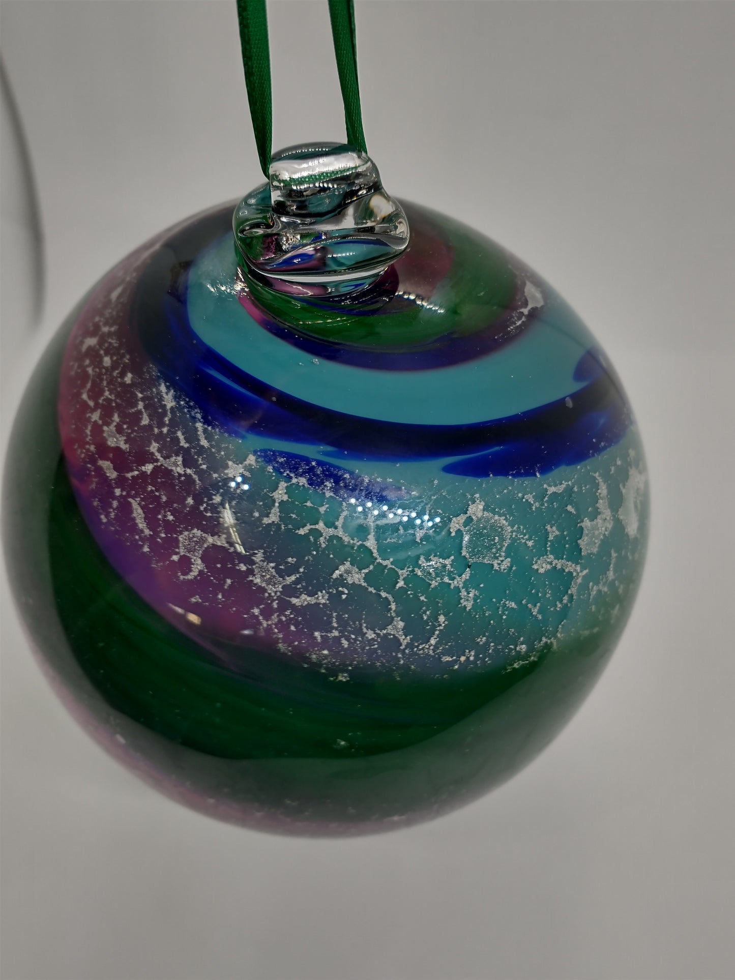 MEDIUM Ornament suncatcher Glass Memorials Hand Blown Glass Memories Cremation Memorials Ashes Medium