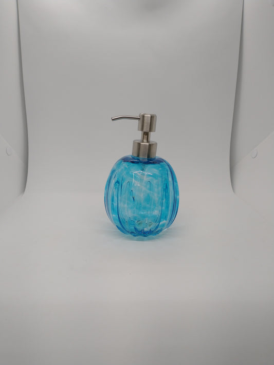 Glass Soap dispenser hand blown glass soap pump lotion dispenser kitchen bathroom liquid soap