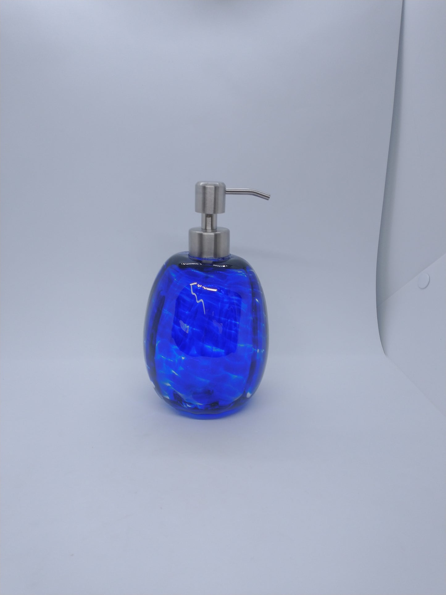 Glass Soap dispenser hand blown glass soap pump lotion dispenser kitchen bathroom liquid soap