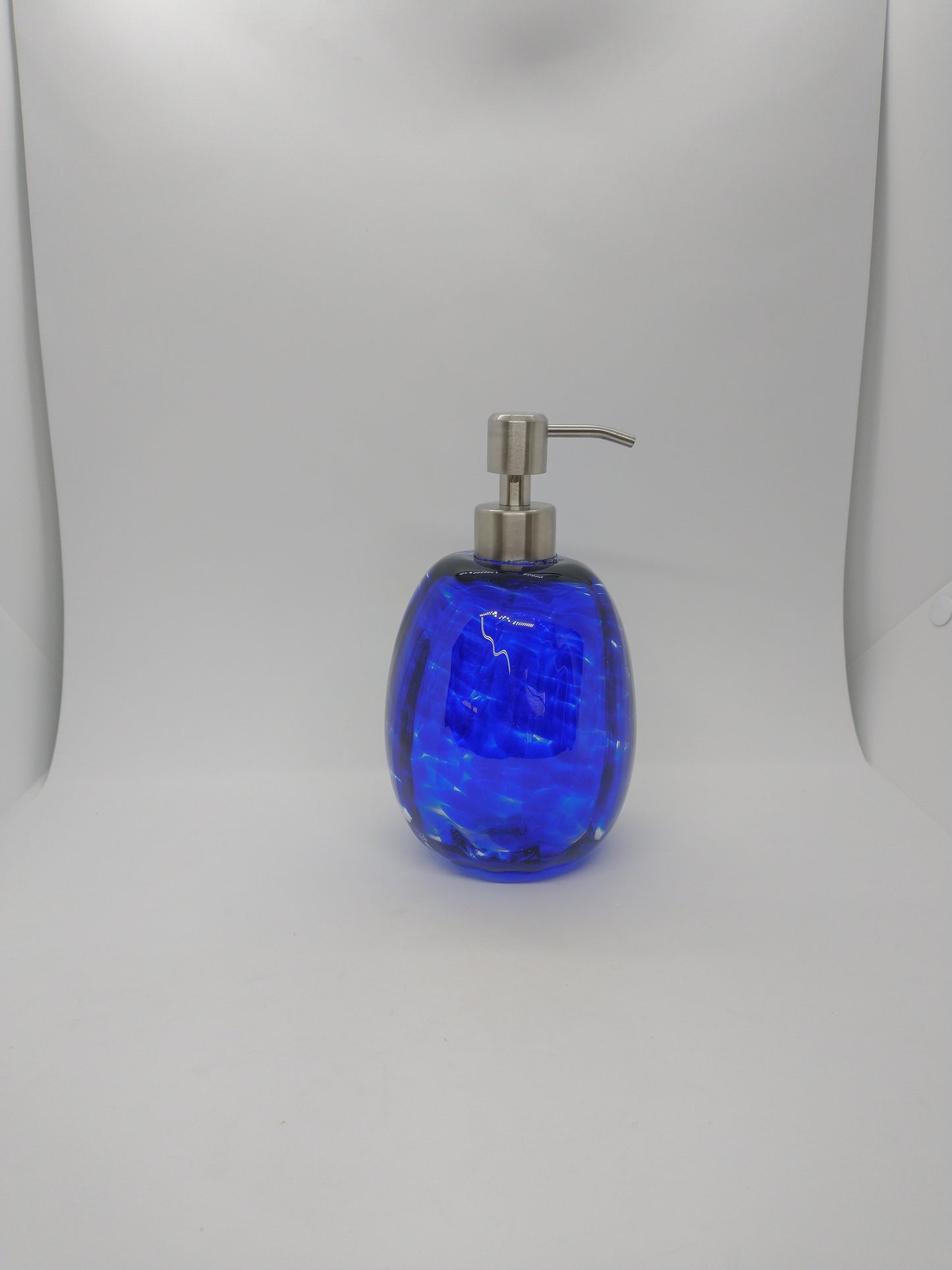 Glass Soap dispenser hand blown glass soap pump lotion dispenser kitchen bathroom liquid soap