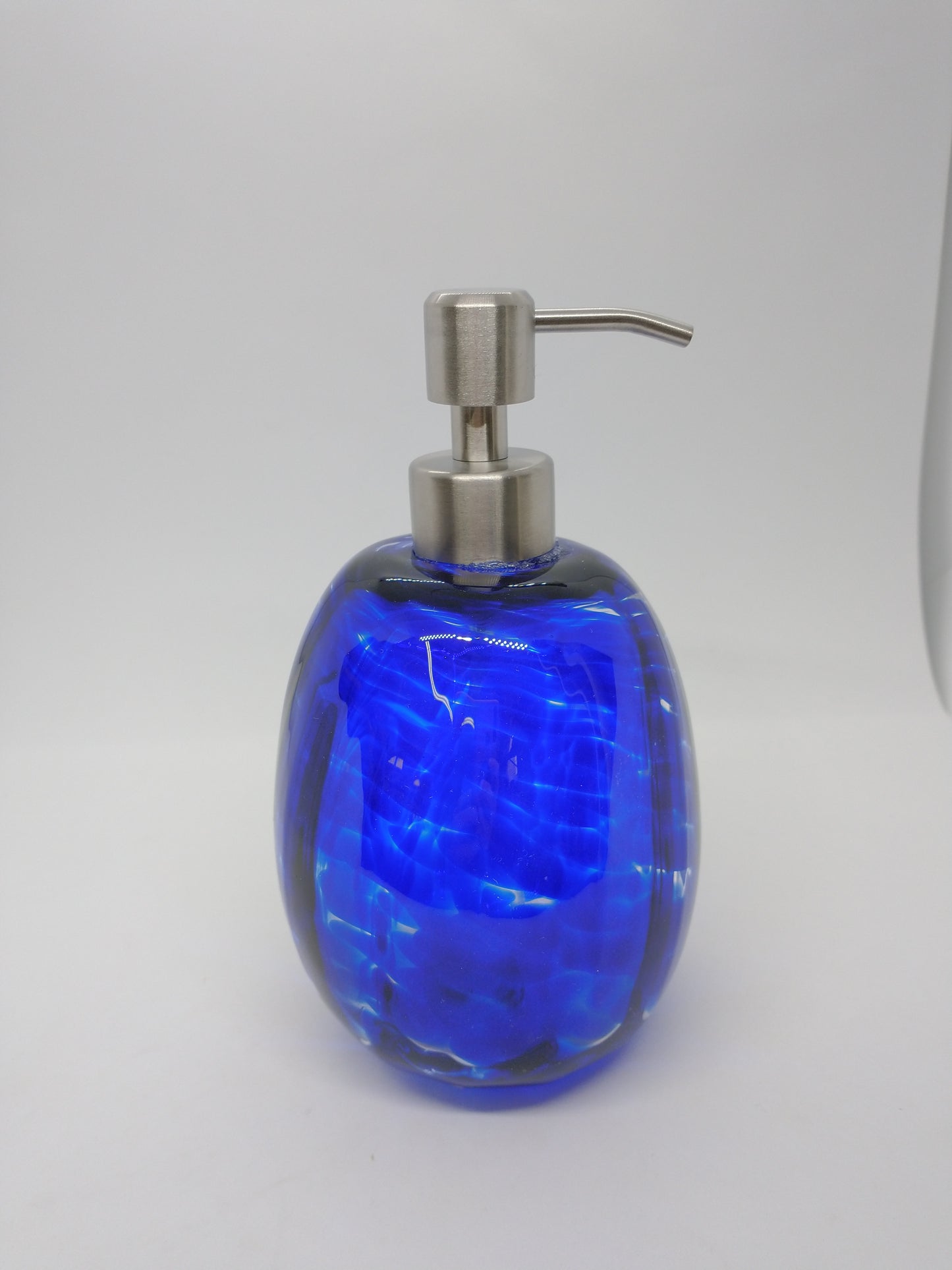 Glass Soap dispenser hand blown glass soap pump lotion dispenser kitchen bathroom liquid soap