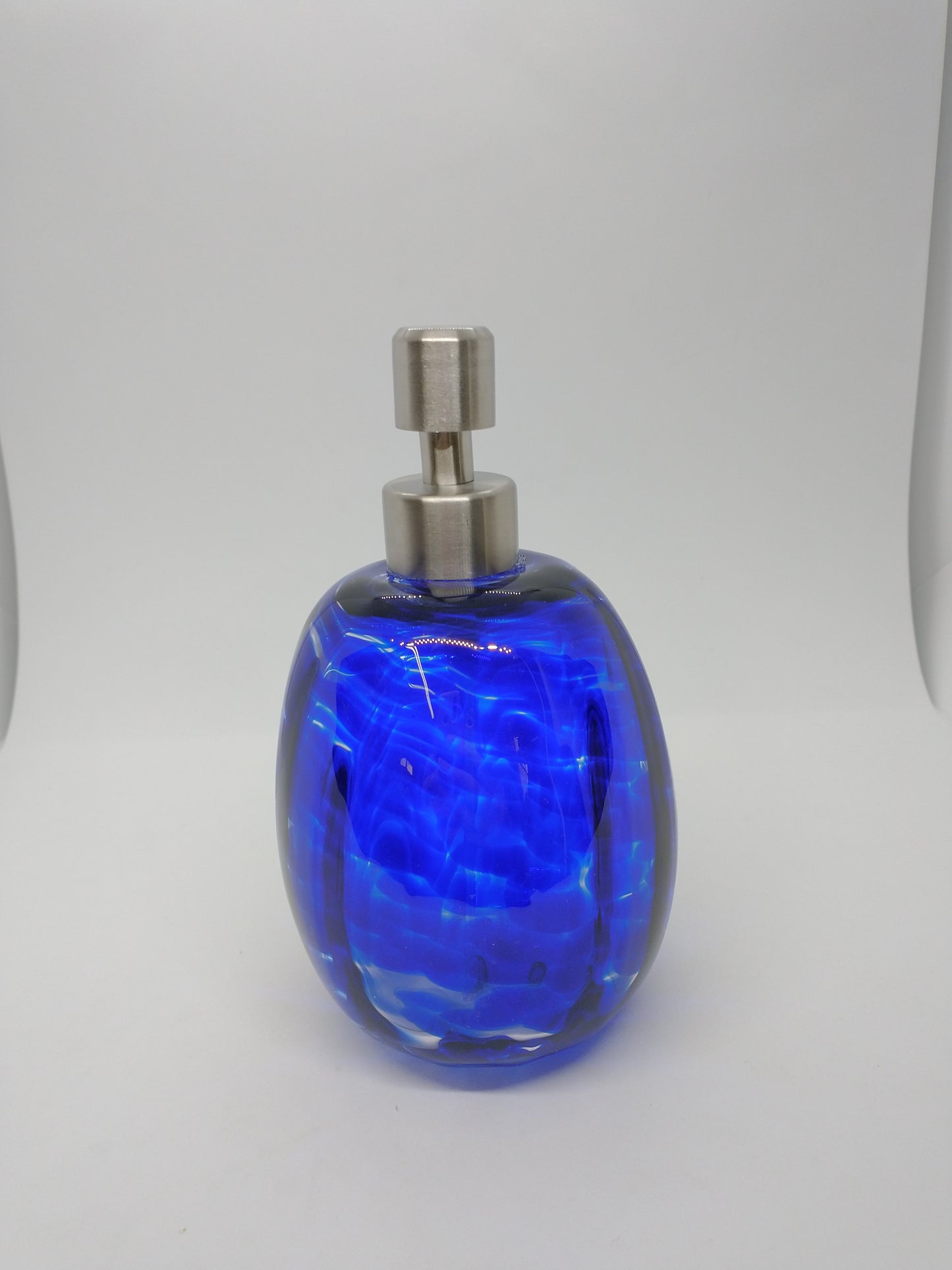 Glass Soap dispenser hand blown glass soap pump lotion dispenser kitchen bathroom liquid soap