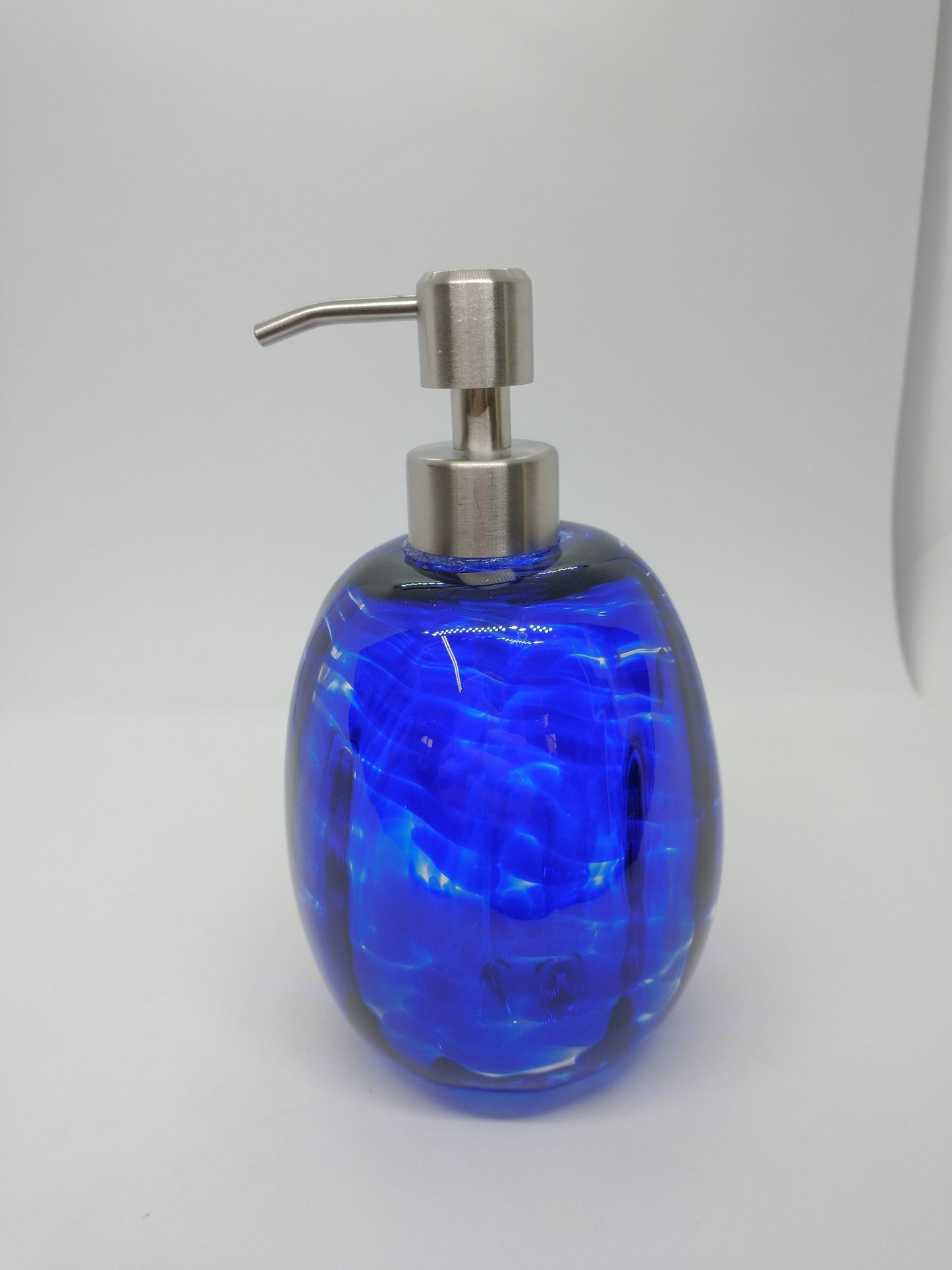 Glass Soap dispenser hand blown glass soap pump lotion dispenser kitchen bathroom liquid soap
