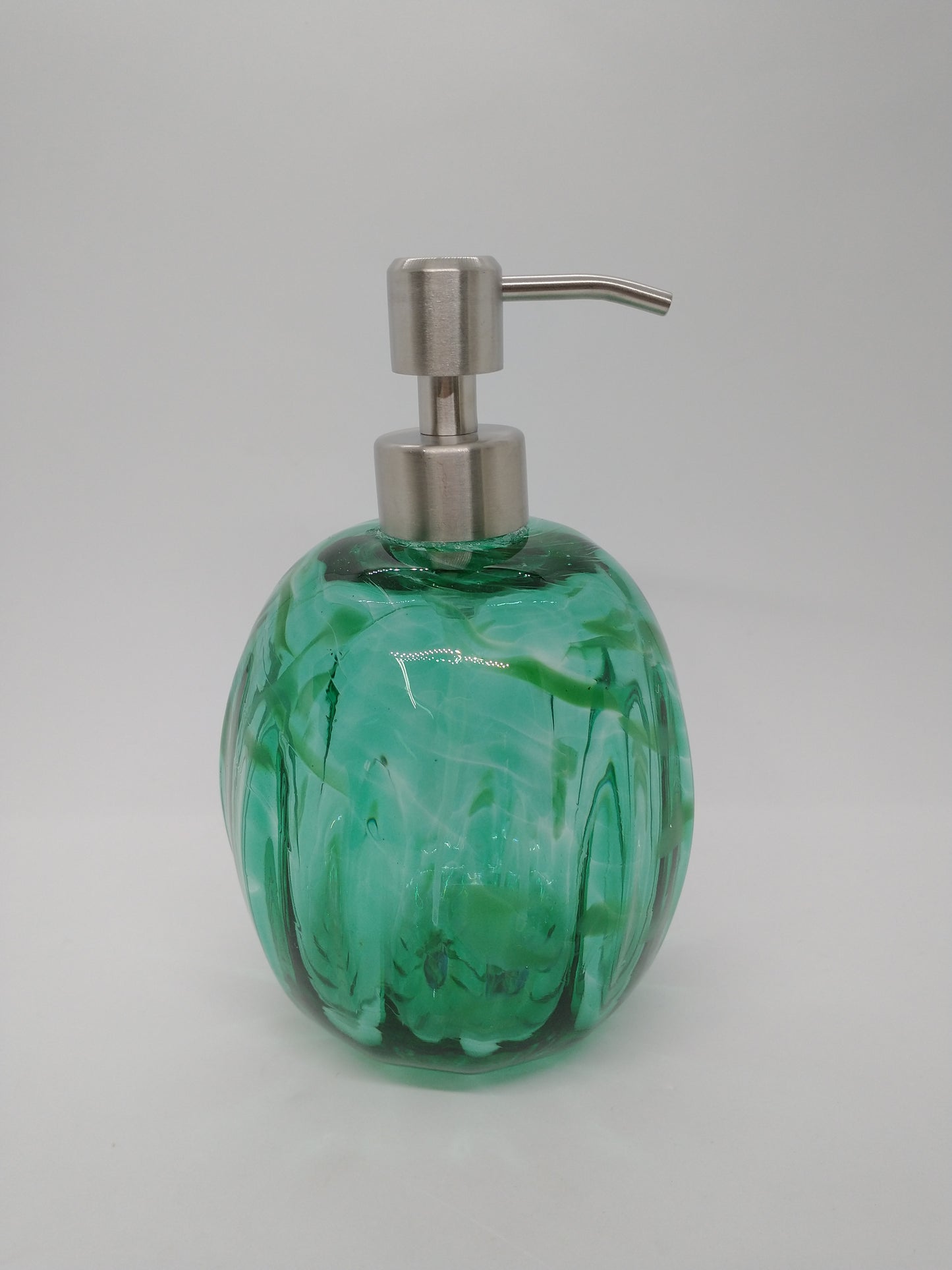 Glass Soap dispenser hand blown glass soap pump lotion dispenser kitchen bathroom liquid soap