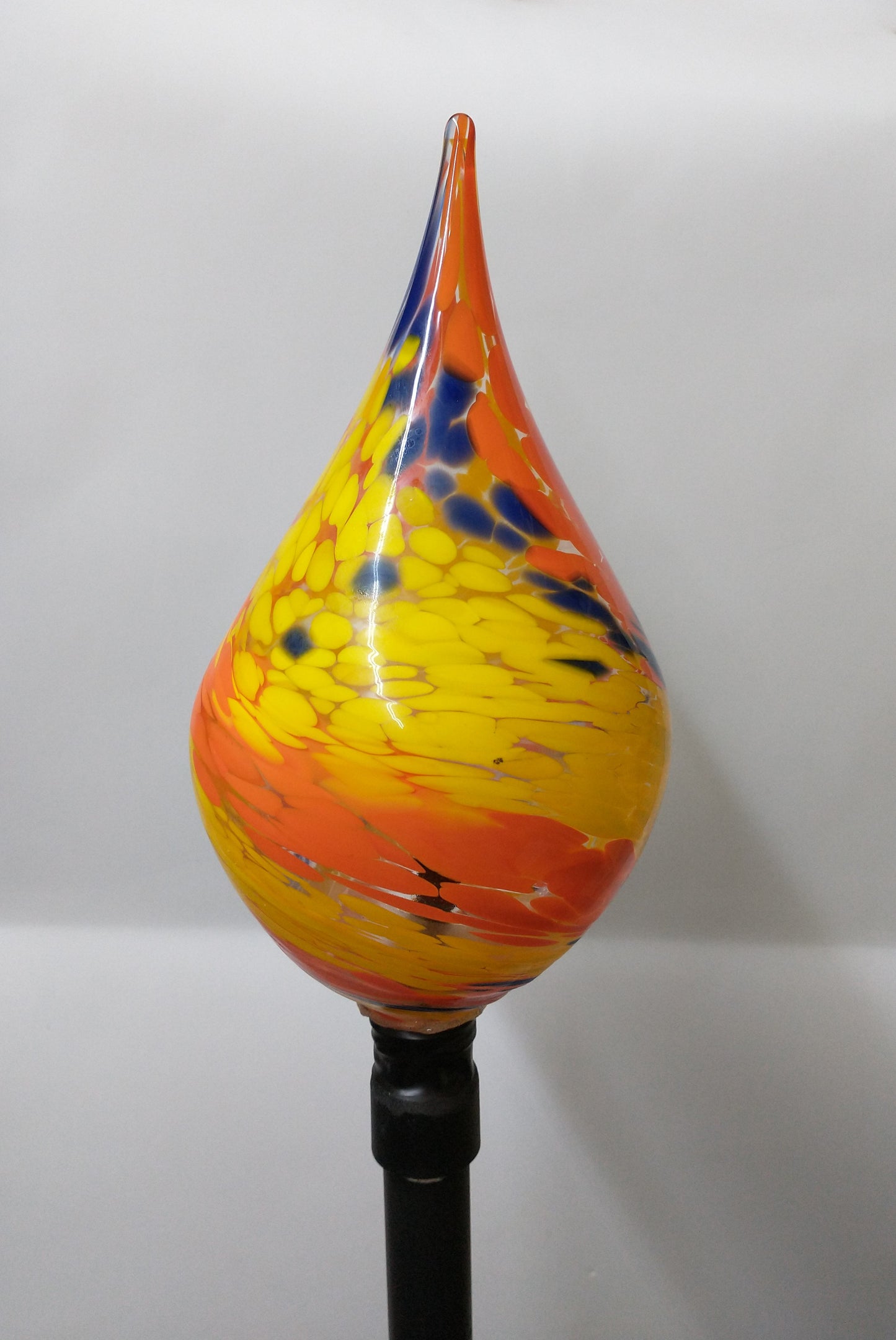 Color changing solar lights outdoor lights LED color changing glass solar lights hand blown glass Glass solar light