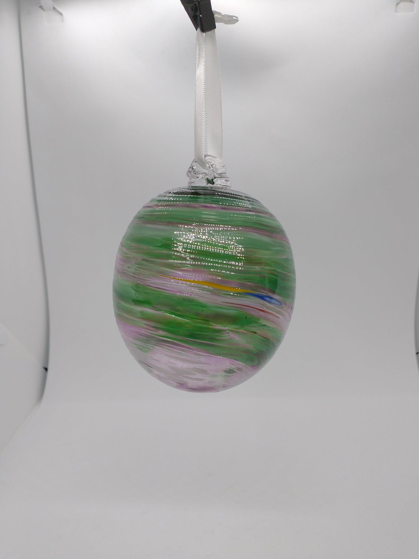 Hand Blown Glass Ornament suncatcher Garden Ball home decor
