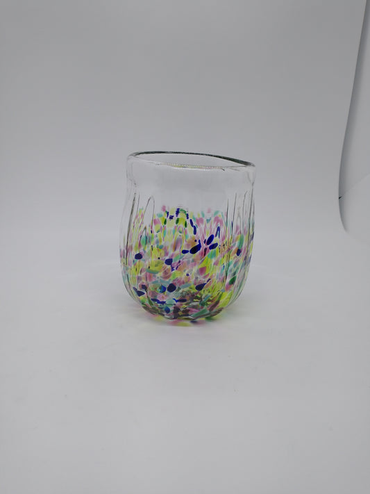 SINGLE drinking glass hand blown glass drinking glass stemless wine glass  water cups kitchen decor juice glass drinking glasses cocktail