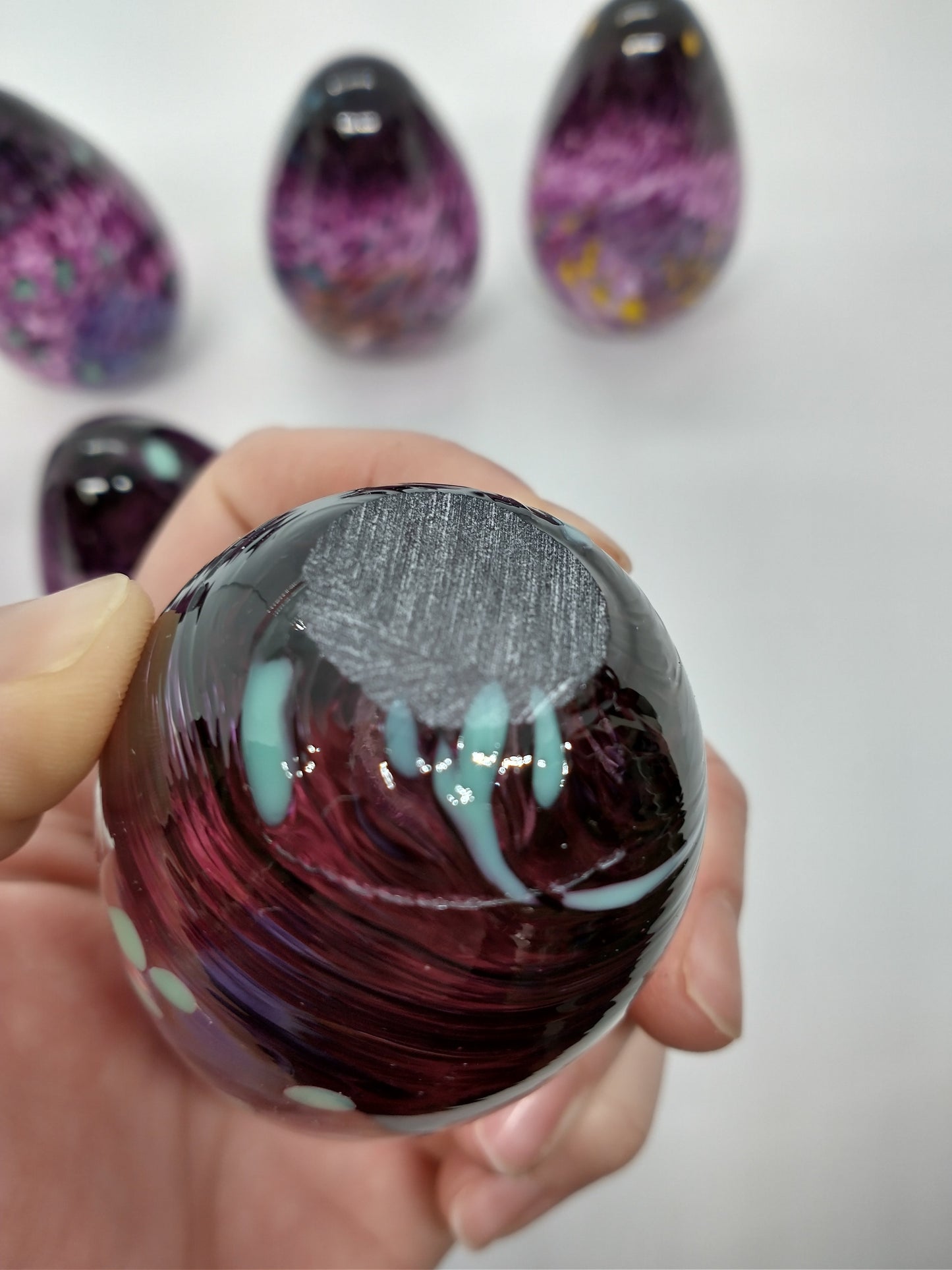 Easter egg SINGLE hand blown glass egg