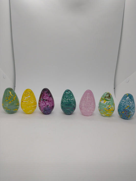Easter egg SINGLE hand blown glass egg