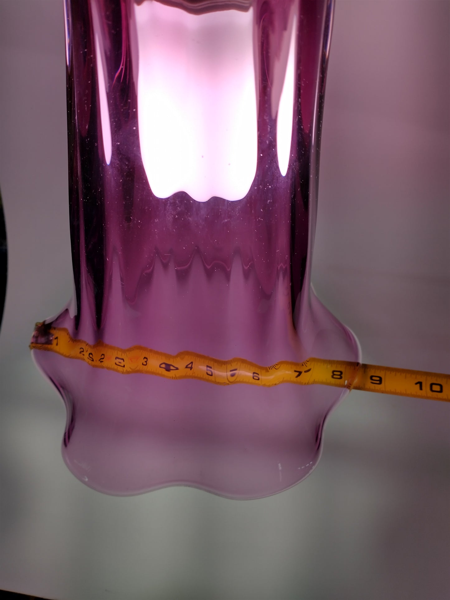 Purple glass Pendant light canopy Glass Pendant lighting canopy Hand Blown Glass Lightening Home Decor