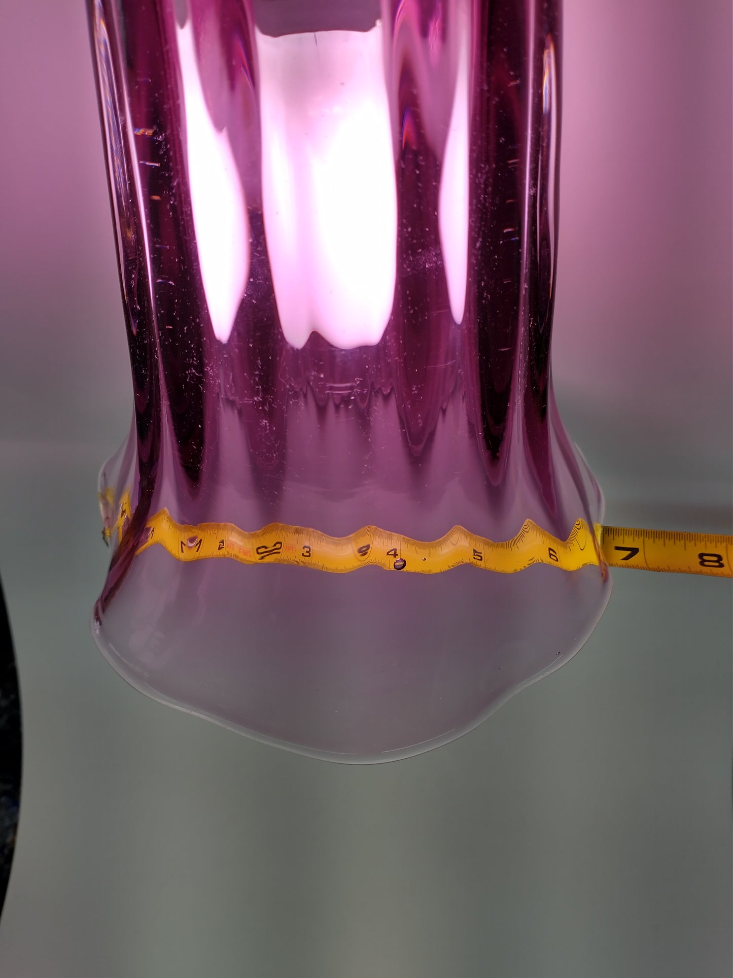 Purple glass Pendant light canopy Glass Pendant lighting canopy Hand Blown Glass Lightening Home Decor