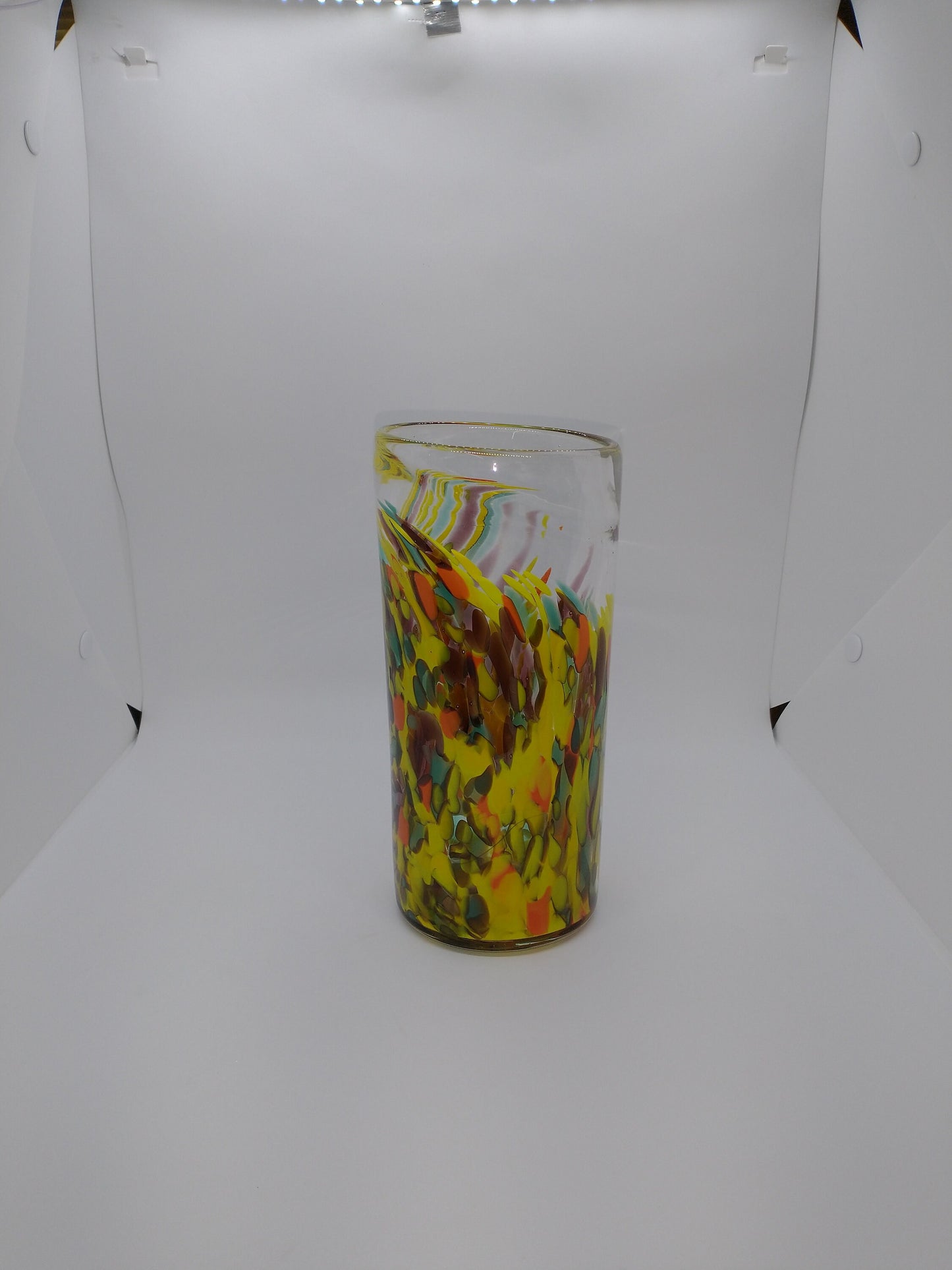 Glass Vase Thick Lime Green Vase Change Holder home decor