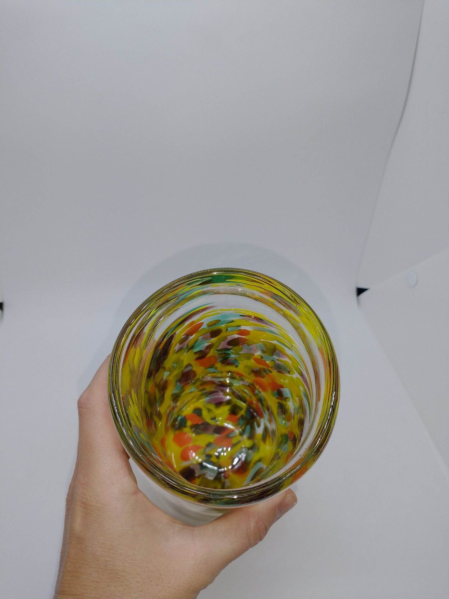 Glass Vase Thick Lime Green Vase Change Holder home decor