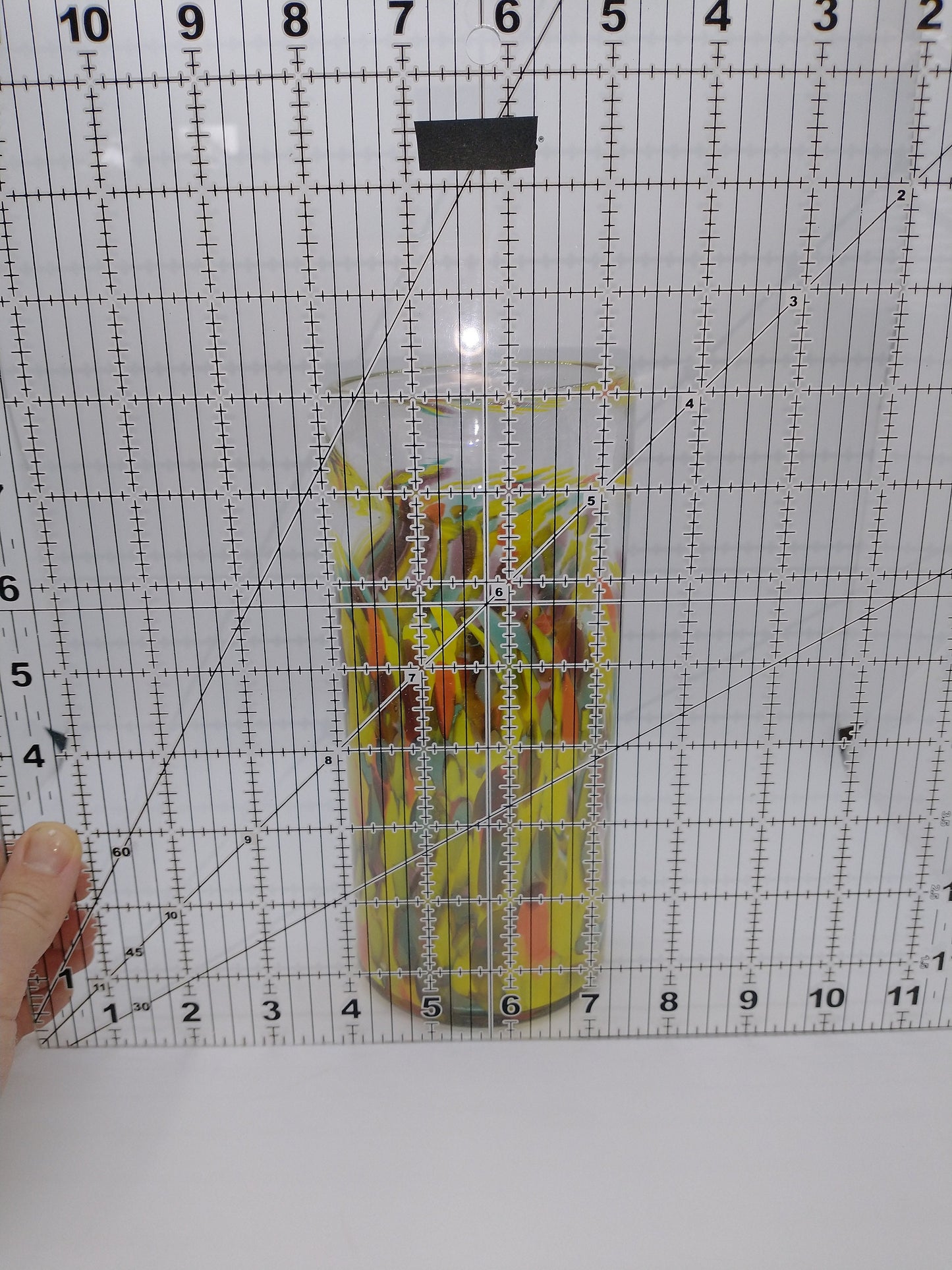 Glass Vase Thick Lime Green Vase Change Holder home decor