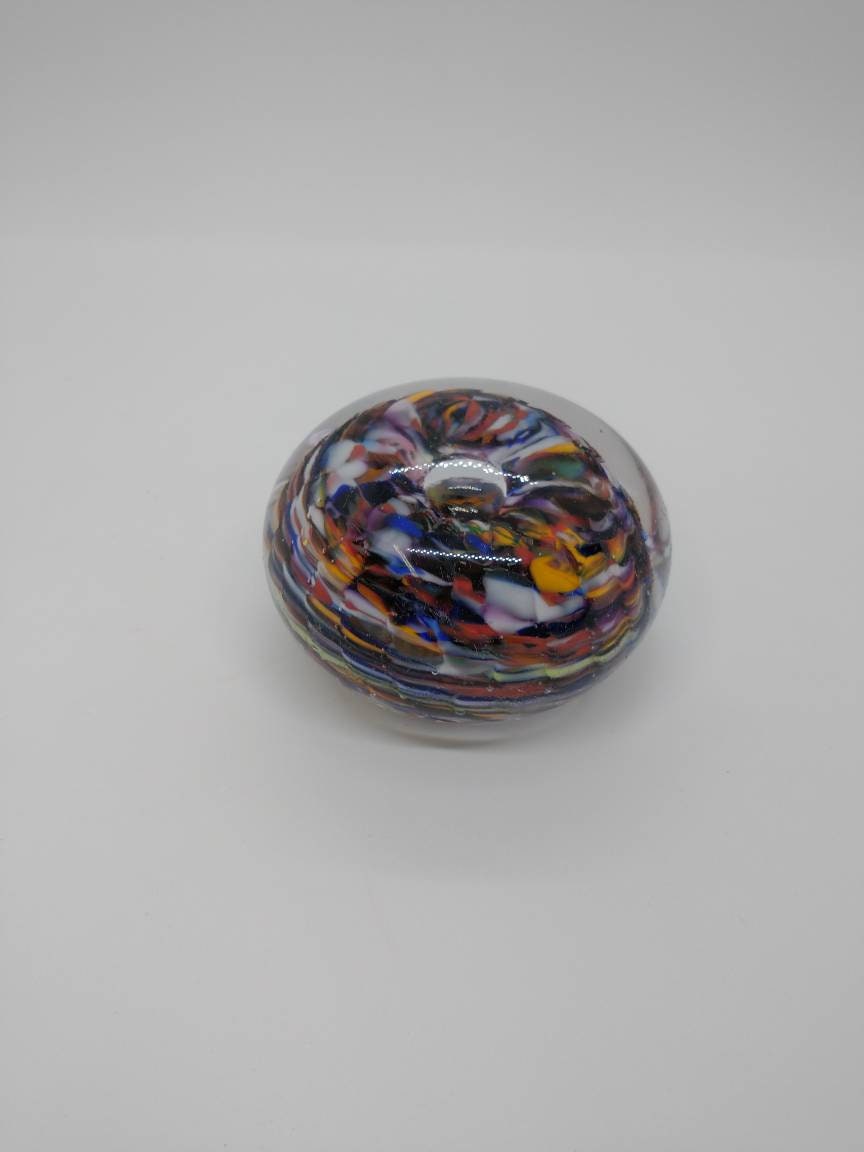 Small Glass Paperweight Hand Blown Glass Ornament decoration home decor gift idea