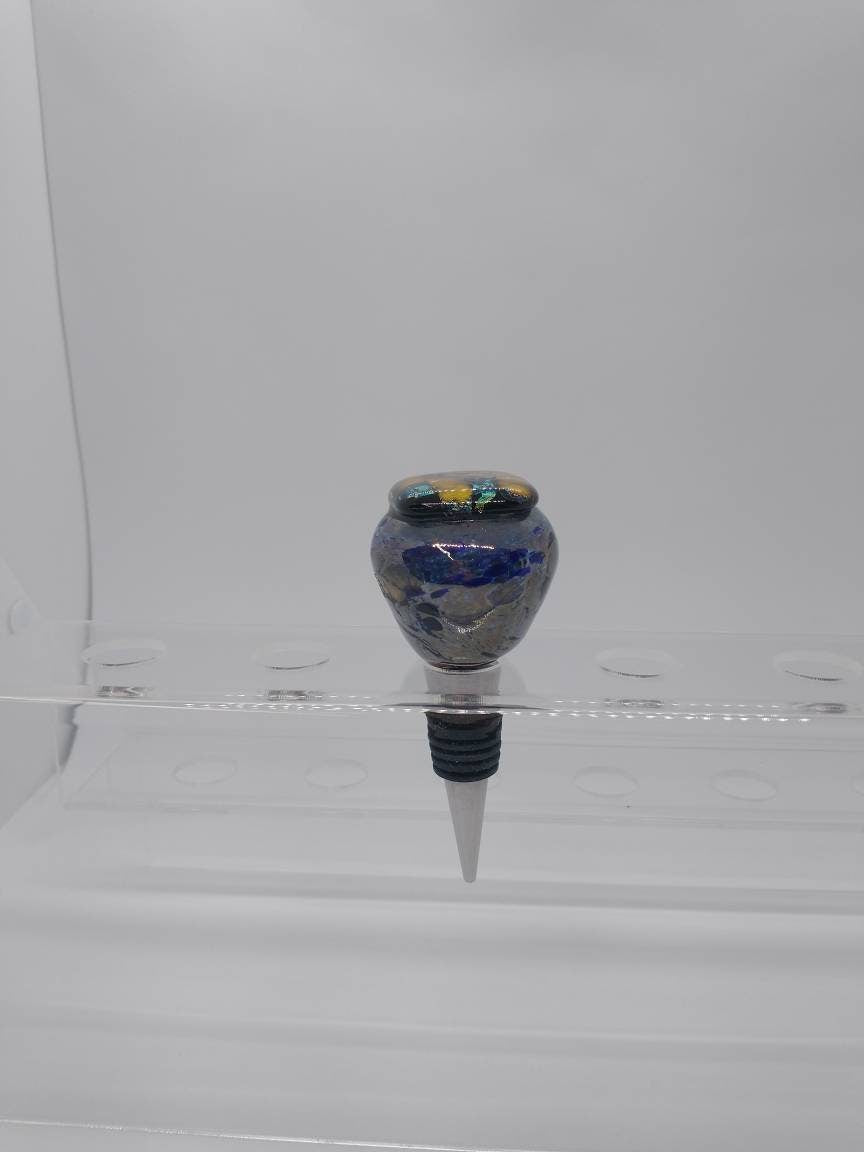 Hand Blown Glass Wine Bottle stopper Glass Bottle Stopper Glass Stopper Kitchen Drink Wine savers