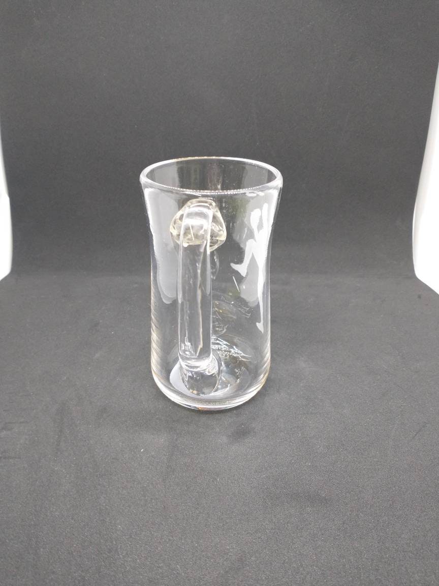 Hand Blown Glass Drinking Glasses Baseball Pitcher Personalize Mug Cup Beer