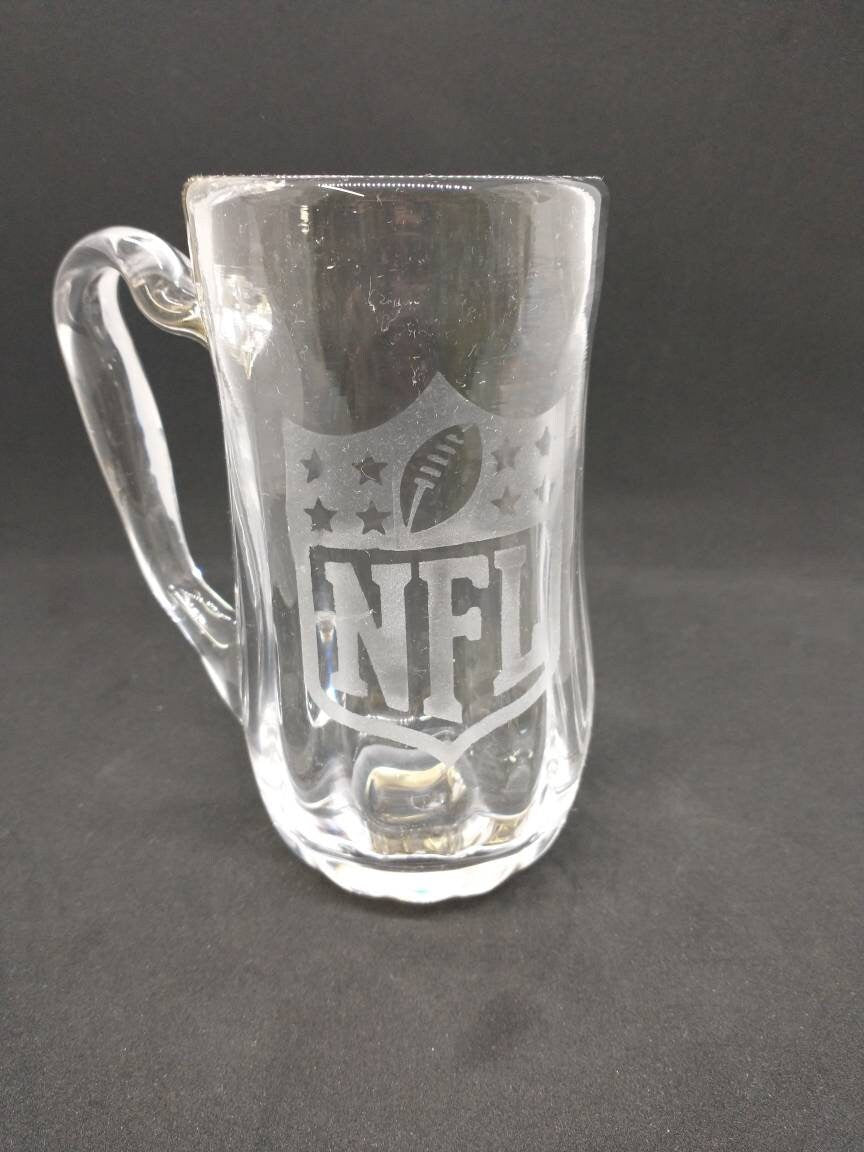 Hand Blown Glass Drinking Glasses Football Personalized Drinking Mug
