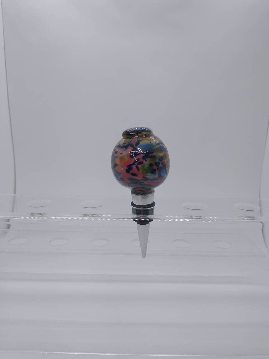 Hand Blown Glass Wine Bottle stopper Glass Bottle Stopper Glass Stopper Kitchen Drink Wine saver