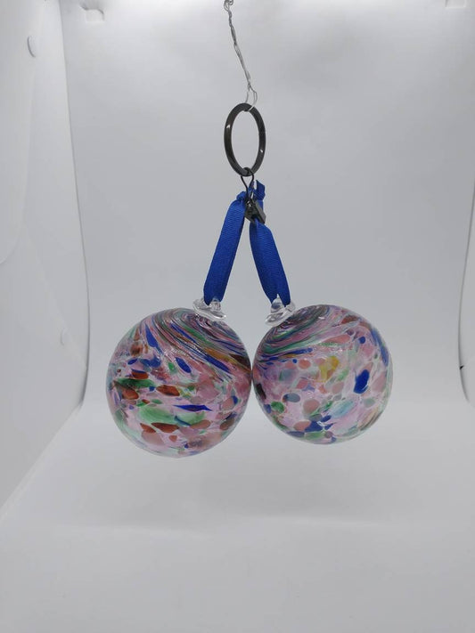 TWO Choose any two ornaments via screen shot message me Blown Glass Ornament Blown Glass Suncatcher Home Decor Garden Ball sale