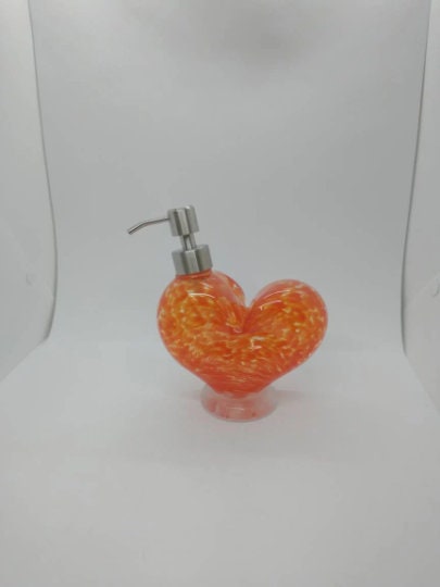 Glass soap pump glass Soap dispenser hand blown glass soap pump lotion dispenser kitchen bathroom liquid soap