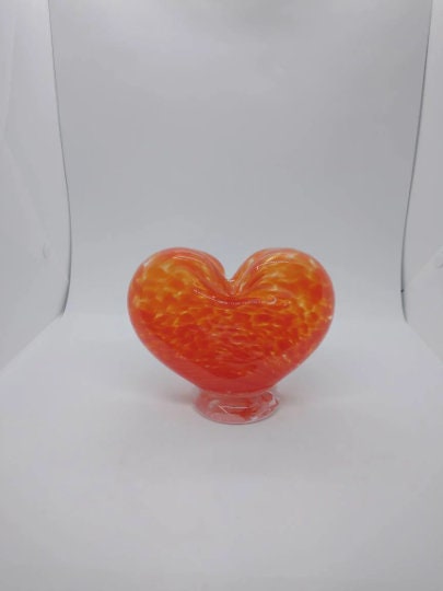 Glass Heart decoration blown glass heart valentines day heart shaped