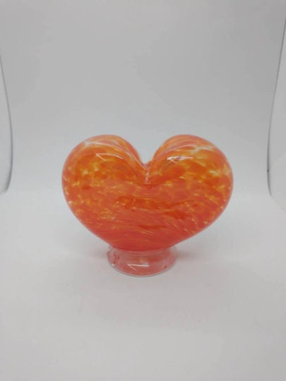 Glass Heart decoration blown glass heart valentines day heart shaped