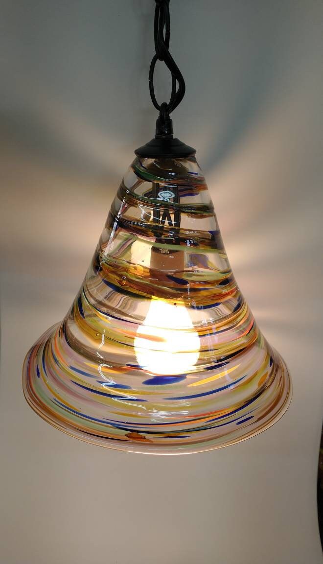 Glass Pendant light canopy Glass Pendant lighting swag light Hand Blown Glass Lightening Home Decor