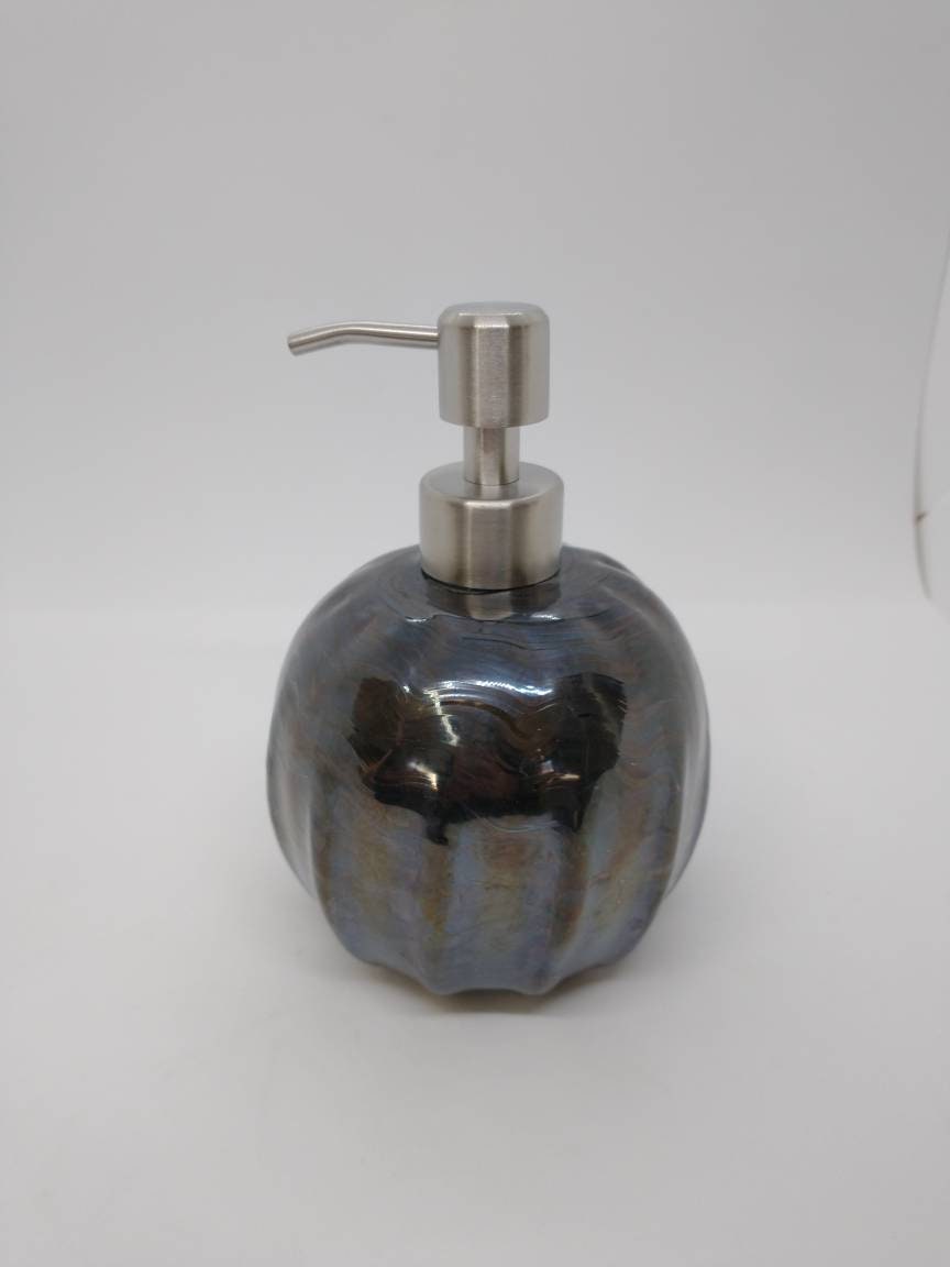 soap pump glass Soap dispenser hand blown glass soap pump lotion dispenser kitchen bathroom liquid soap