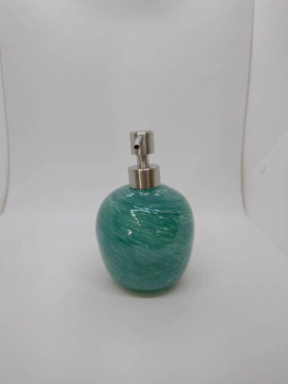 Soap pump Glass soap pump Soap dispenser hand blown glass soap pump lotion dispenser kitchen bathroom liquid soap