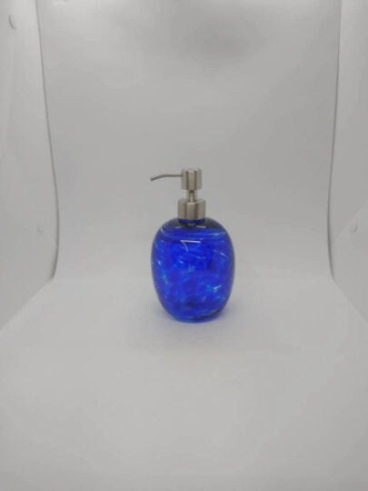 Glass soap pump glass Soap dispenser hand blown glass soap pump lotion dispenser kitchen bathroom liquid soap