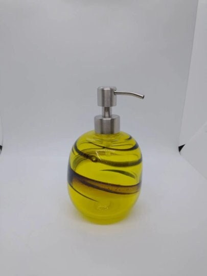 Glass Soap Pump Soap dispenser hand blown glass soap pump lotion dispenser kitchen bathroom liquid soap